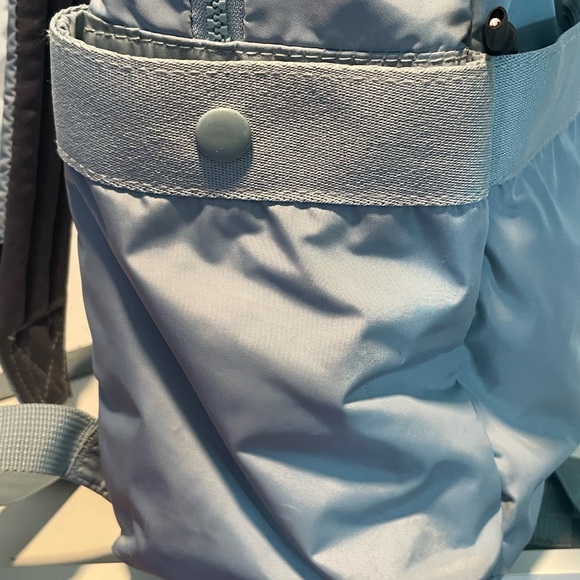 Adidas Light Blue Backpack laptop Unisex 3 stripes - Picture 7 of 16